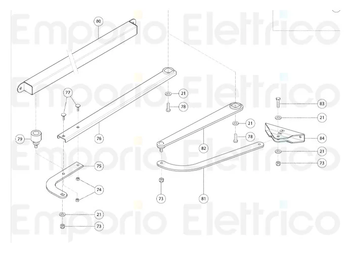 fadini Ersatzteil des Terminals des geraden Arms für bart 350 35075