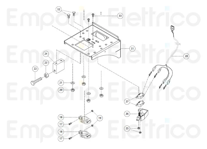 fadini Ersatzteil der einzelnen Nocke für Endschalter switch für bart 350 35102