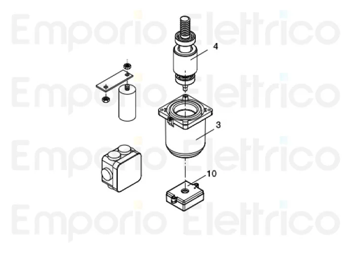 beninca Ersatzteil der Abdeckung 1400 rpm + Welle des Motors x zed-rie für adam 9686524