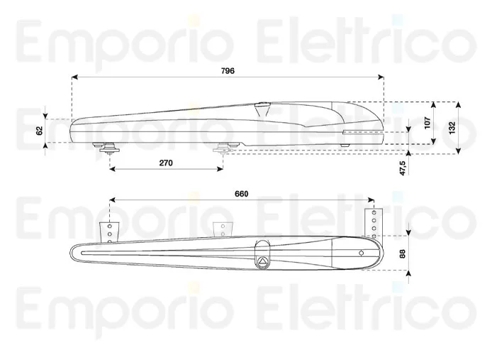 beninca Seite Ersatzteile des bob21ma-115 Motors
