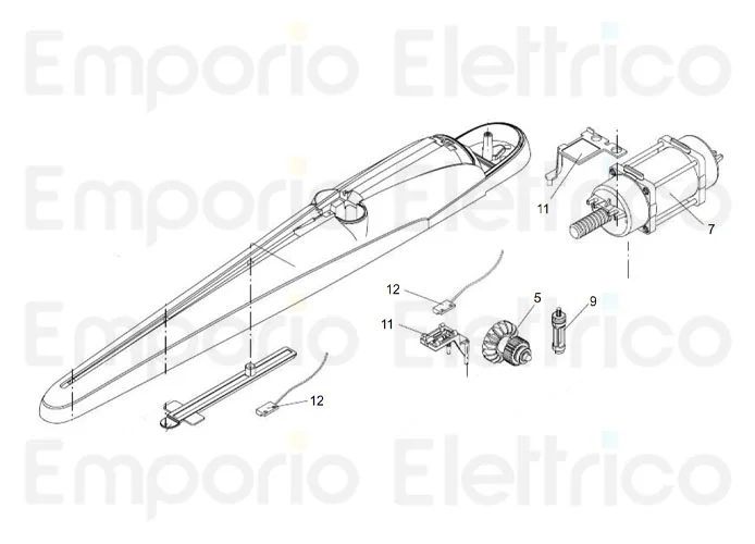 beninca Ersatzteil des Endschalters reed mk4 x bob 24v für bob24 9686884