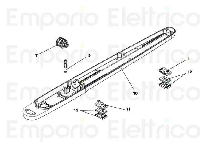 beninca Ersatzteil der mechanische Anschläge für bob50 für bob5024 9686641
