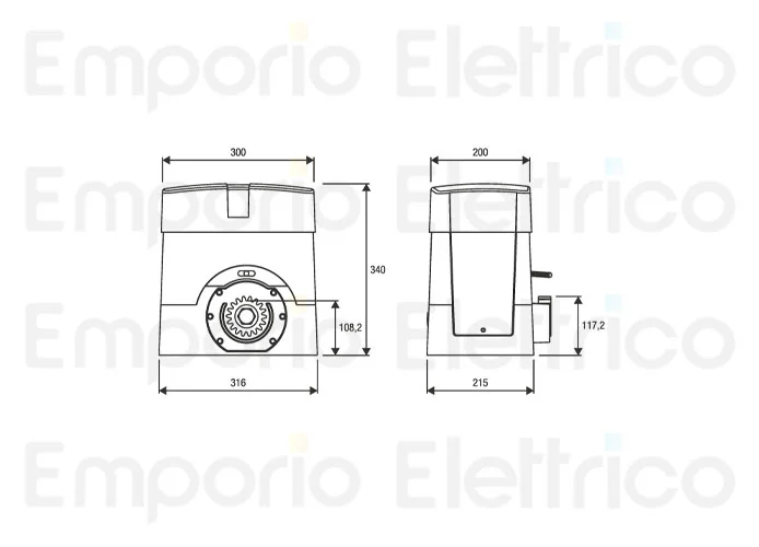 beninca Seite Ersatzteile des bull15m 5b Motors