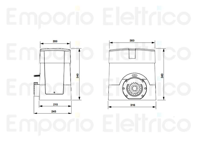 beninca Seite Ersatzteile des bull15m.s Motors