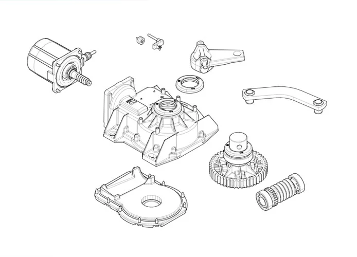came Seite Ersatzteile des Motors 001frog-ae frog-ae