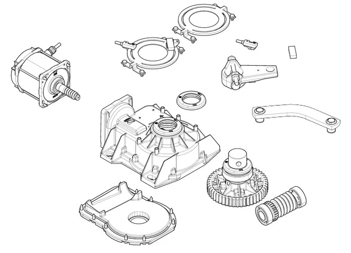 came Seite Ersatzteile des Motors 001frog-a24 frog-a24