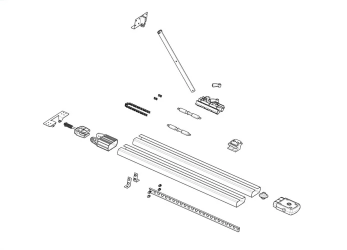 came Seite Ersatzteile für Kettenantriebsschiene 001v0684 v0684