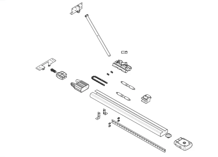 came Seite Ersatzteile für Kettenantriebsschiene 001v0683 v0683