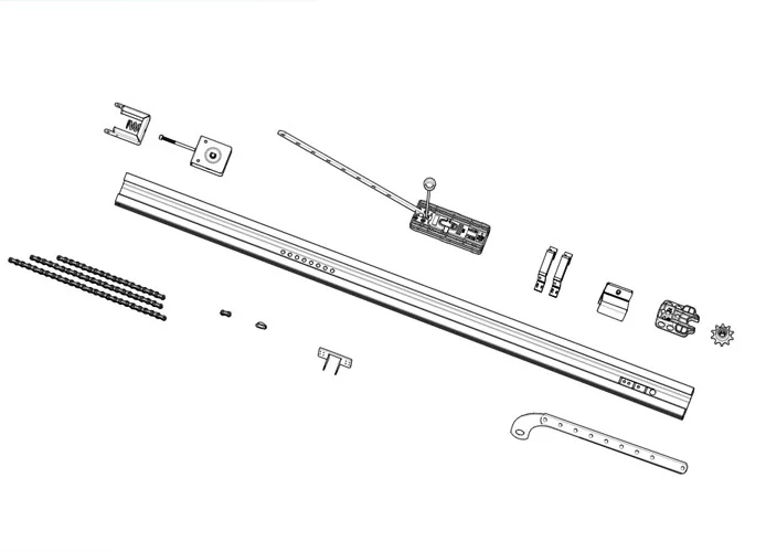 came Seite Ersatzteile für Kettenantriebsschiene 001v06001 v06001
