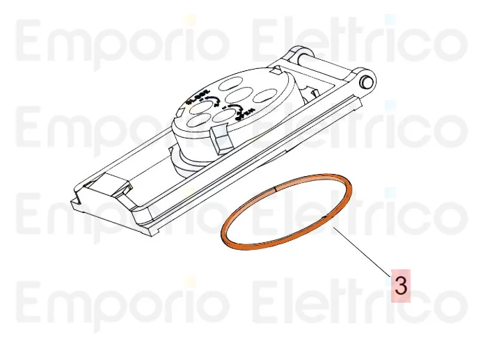 faac Ersatzteilder Dichtung O-Ring 41x1,78 (O-Ring 2162) 7090865