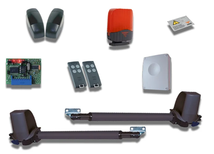 cardin Kit für Drehtore mit Torflügeln bis zu 2m (150kg) 24v kt-bltag