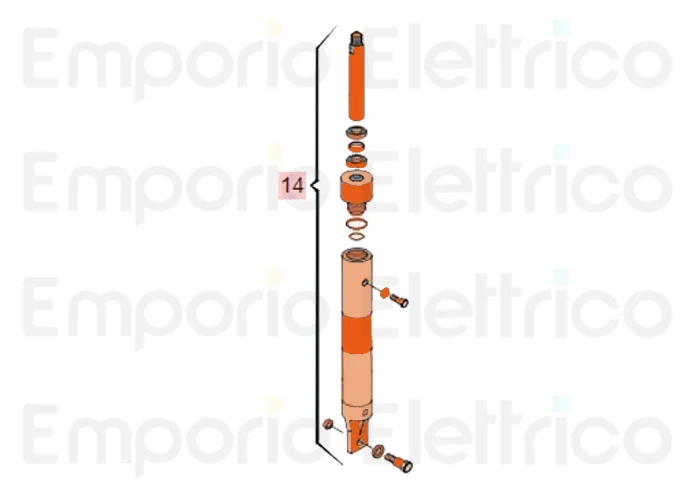 faac Ersatzteil des Zylinders 640 mit Gabel filet 63003418
