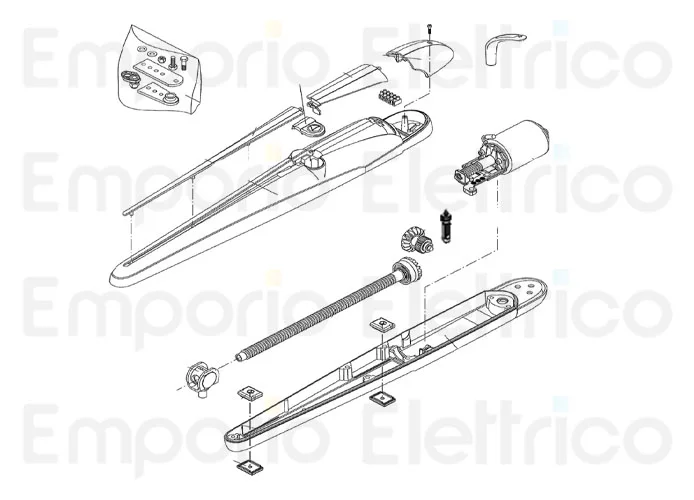 beninca Ersatzteil Stütze + Trapezmutter für bob2124.da 3c für bob2124.dk 968803078