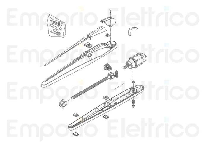 beninca Ersatzteil Stütze + Trapezmutter für bob.30m 230v für bob3024 9686816
