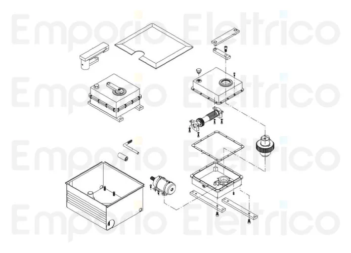 beninca Ersatzteil des elektrischen Motors für du.350/v 9686013