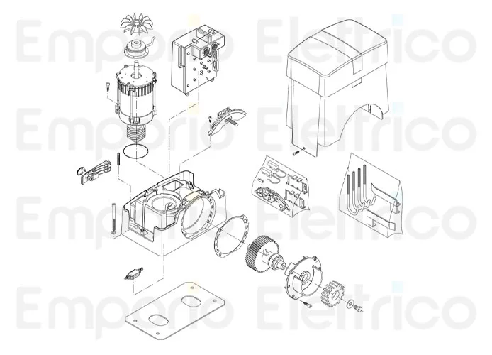 beninca Ersatzteil des Netzteils für Elektrobremse bull.he reverse 968601865