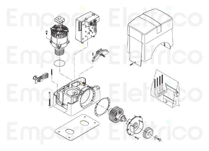 beninca Seite Ersatzteile des bull15m 5b Motors