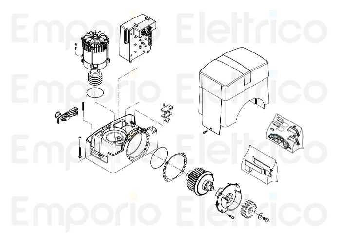 beninca Seite Ersatzteile des bull15m.s Motors