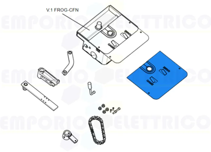 came Ersatzteil des Covers des Fundamentkastens frog-cfn 119ria009