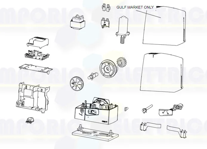came Seite Ersatzteile des Motors bxv06ags bxv06als 801ms-0180