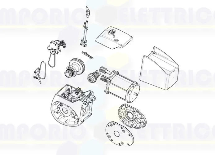 came Seite Ersatzteile des Motors 001c-bxe24 c-bxe24