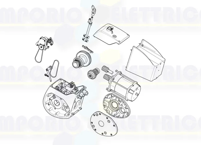 came Seite Ersatzteile des Motors 001c-bxe c-bxe