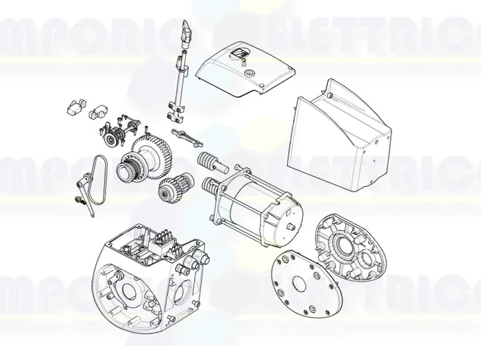 came Seite Ersatzteile des Motors 001c-bx c-bx