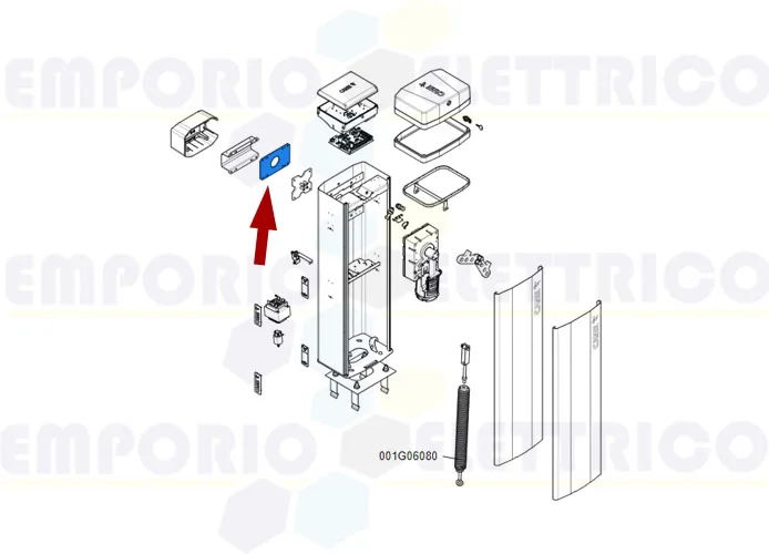 came Zwischenplatte für Anschluss der Stange gt4-gx4 88003-0073
