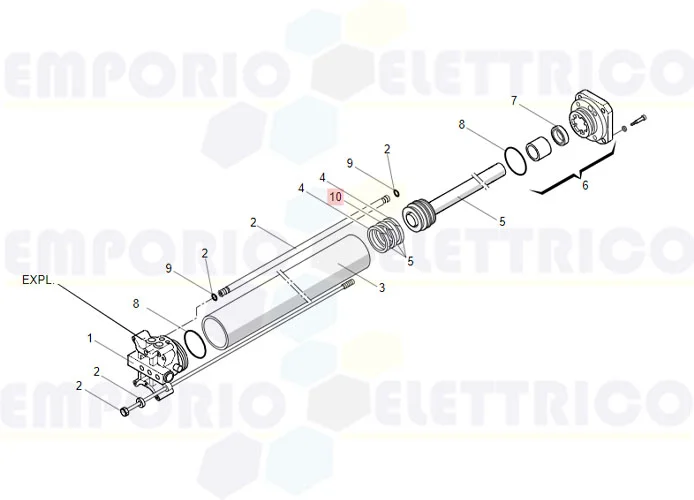 faac Ersatzteil des Rings der Schiene e/dwr 45/2 7094505