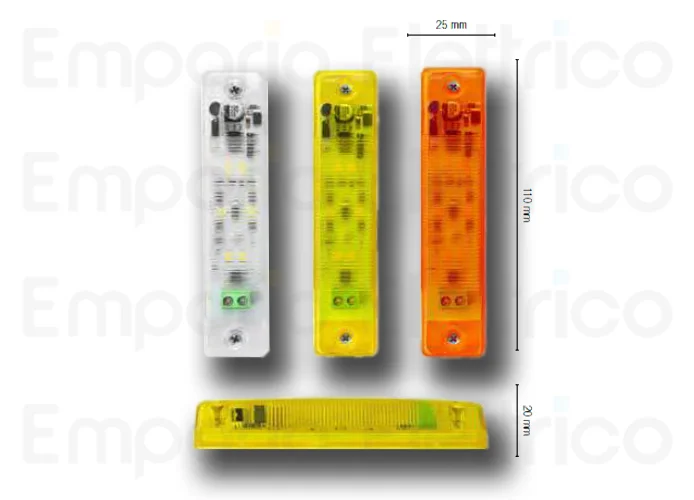 nologo LED-Blinkleuchte mini 12/24 gelb flash-in y